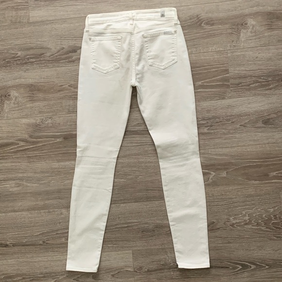 7 for all Mankind White Skinny Jeans. - Picture 5 of 6